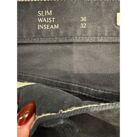 Banana Republic Men's Size 36x32 The Traveler Slim Fit Black Pants - Picture 6 of 8